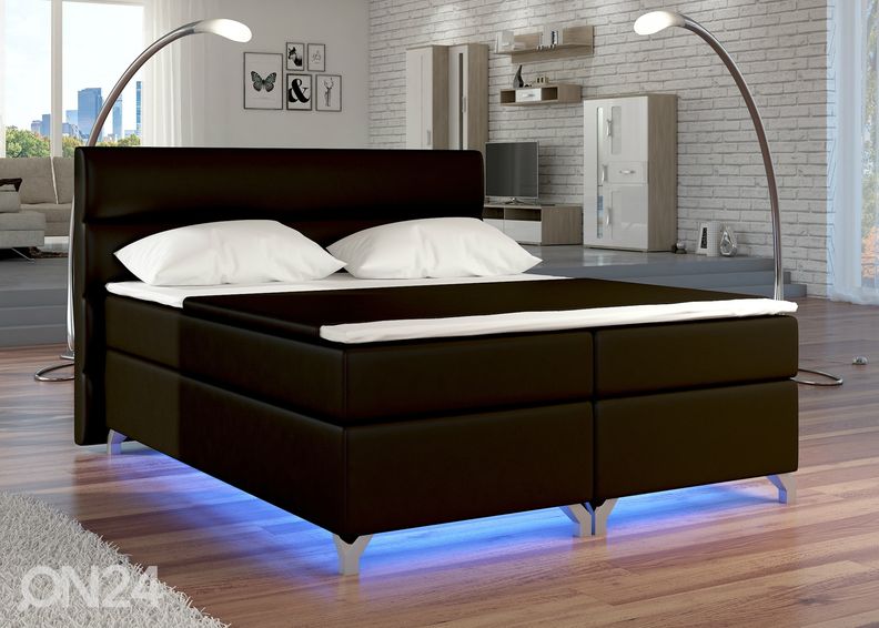 Pesukastiga kontinentaalvoodi 160x200 cm suurendatud