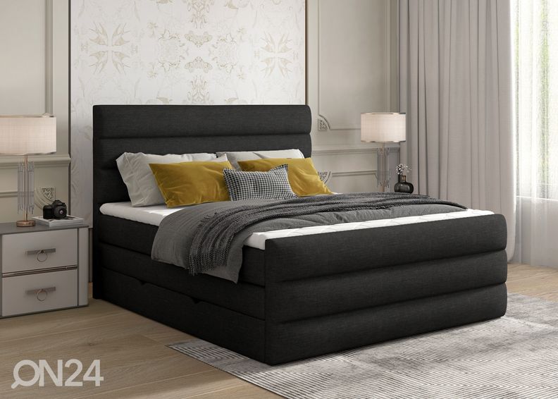 Pesukastiga kontinentaalvoodi 160x200 cm suurendatud