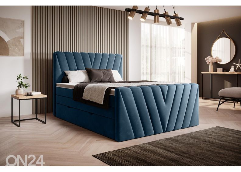 Pesukastiga kontinentaalvoodi 180x200 cm suurendatud