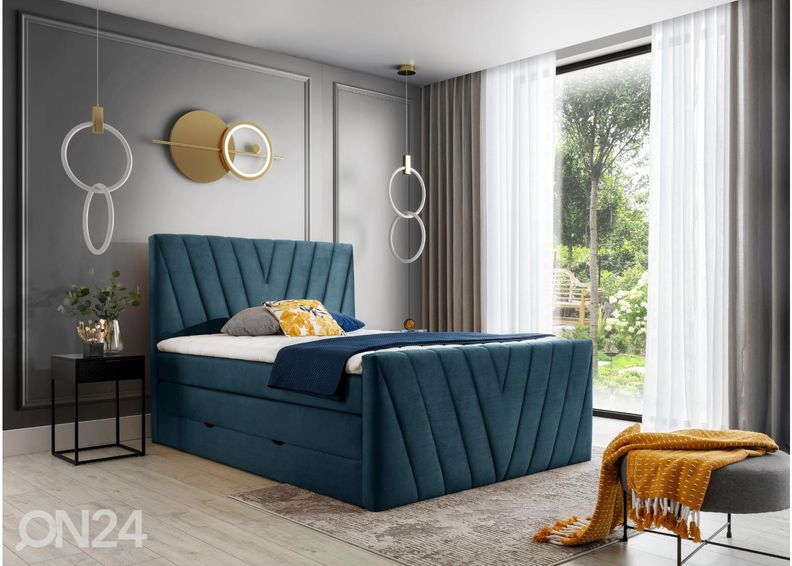 Pesukastiga kontinentaalvoodi 180x200 cm suurendatud