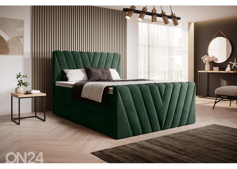 Pesukastiga kontinentaalvoodi 180x200 cm suurendatud