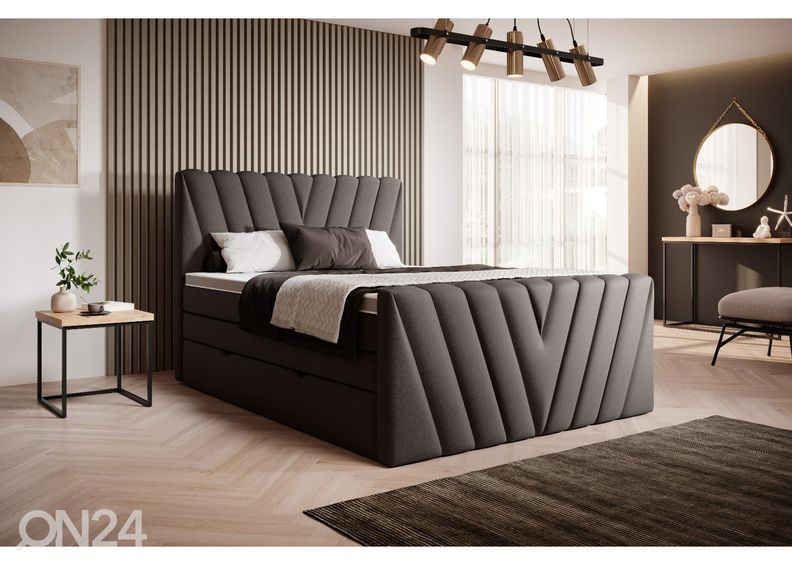 Pesukastiga kontinentaalvoodi 180x200 cm suurendatud