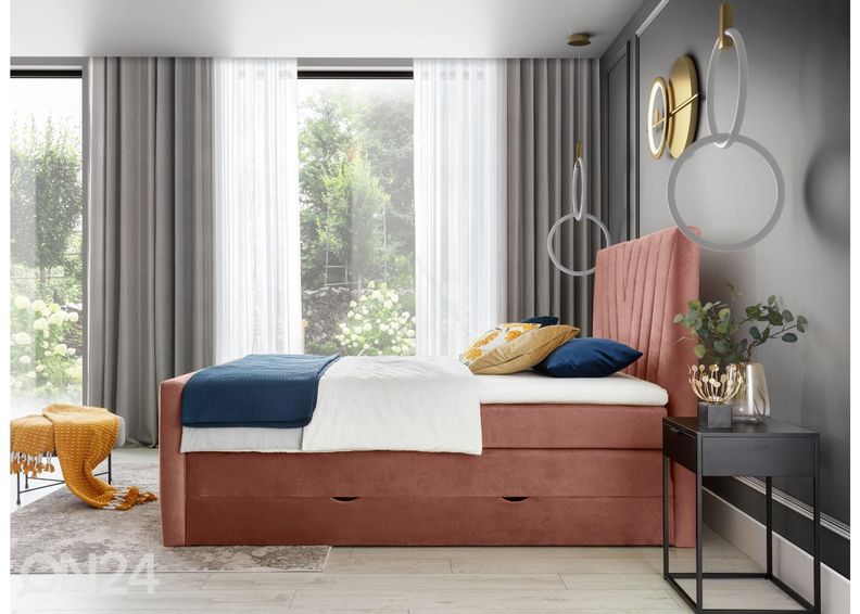 Pesukastiga kontinentaalvoodi 180x200 cm suurendatud