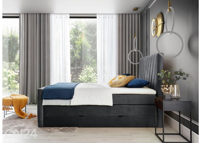 Pesukastiga kontinentaalvoodi 180x200 cm suurendatud