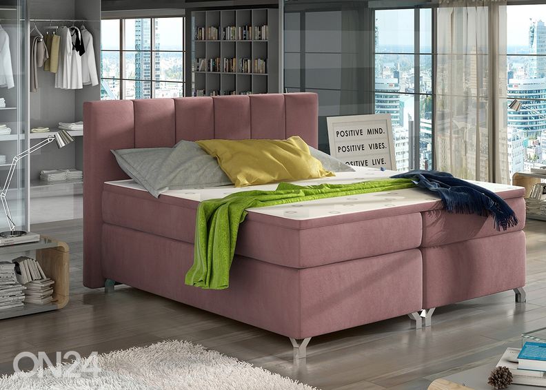 Pesukastiga kontinentaalvoodi Barbara 180x200 cm suurendatud