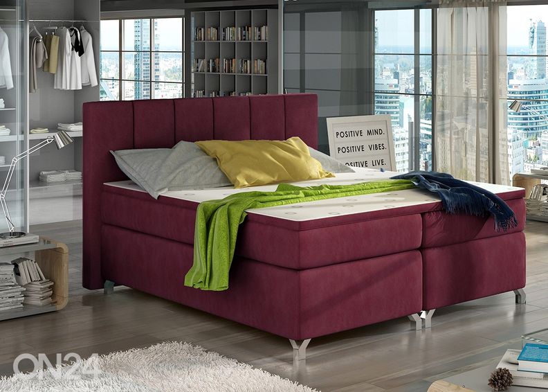 Pesukastiga kontinentaalvoodi Barbara 180x200 cm suurendatud