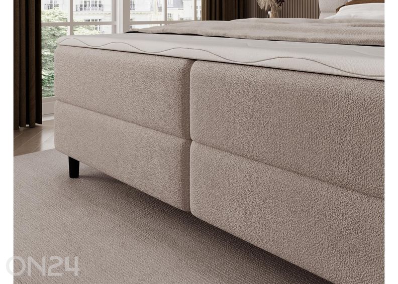 Pesukastiga kontinentaalvoodi Camma 140x200 cm suurendatud
