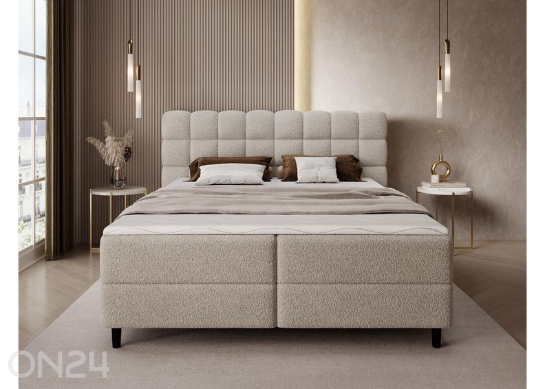 Pesukastiga kontinentaalvoodi Camma 140x200 cm suurendatud
