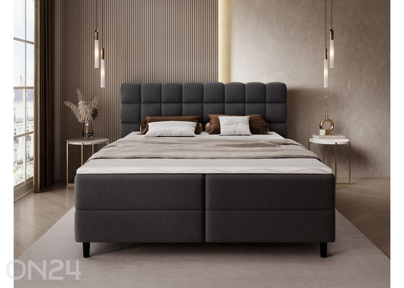 Pesukastiga kontinentaalvoodi Camma 140x200 cm suurendatud