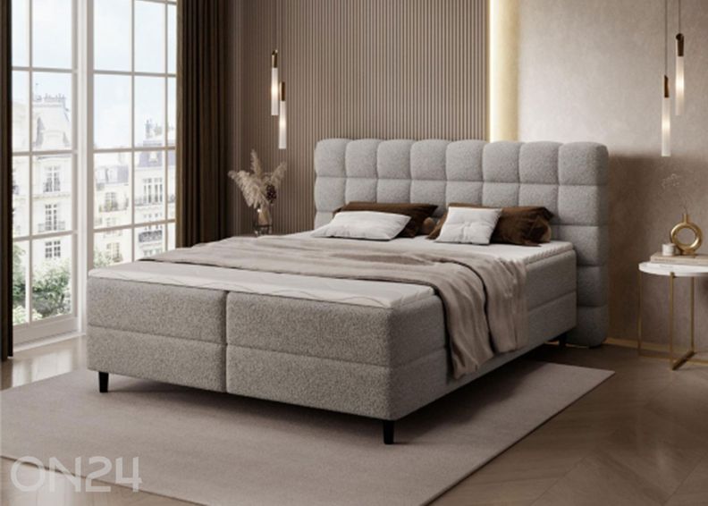 Pesukastiga kontinentaalvoodi Camma 160x200 cm suurendatud