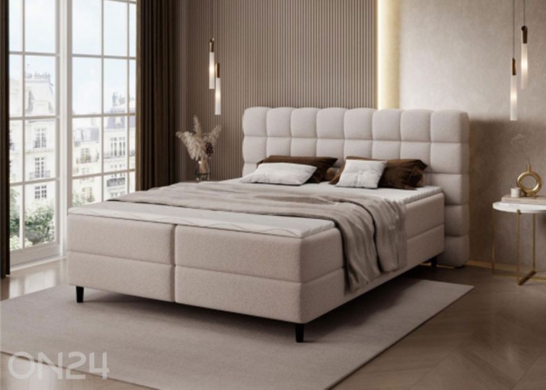 Pesukastiga kontinentaalvoodi Camma 160x200 cm suurendatud