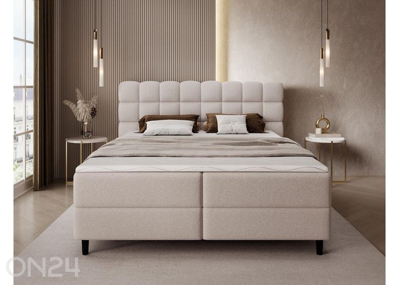 Pesukastiga kontinentaalvoodi Camma 160x200 cm suurendatud