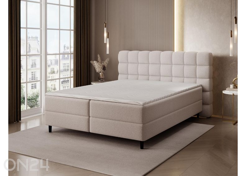 Pesukastiga kontinentaalvoodi Camma 160x200 cm suurendatud