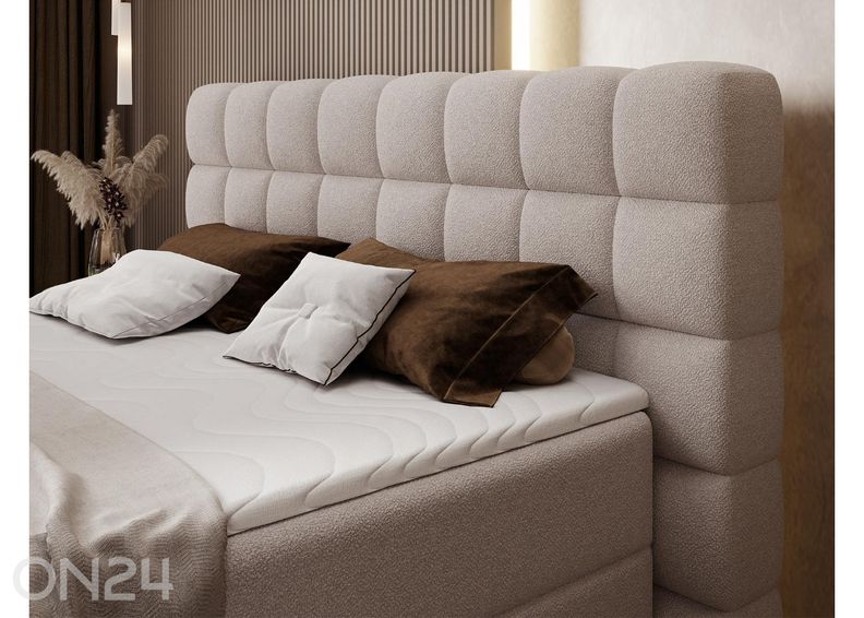 Pesukastiga kontinentaalvoodi Camma 160x200 cm suurendatud