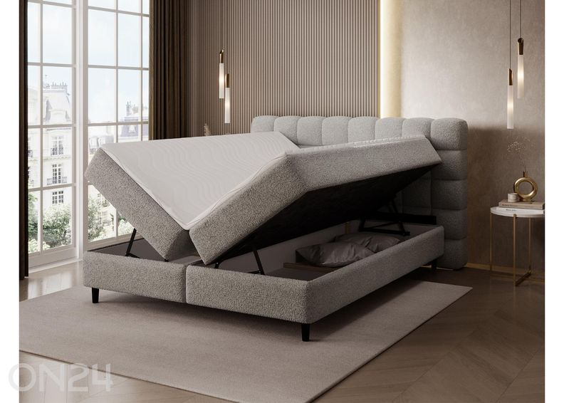 Pesukastiga kontinentaalvoodi Camma 180x200 cm suurendatud