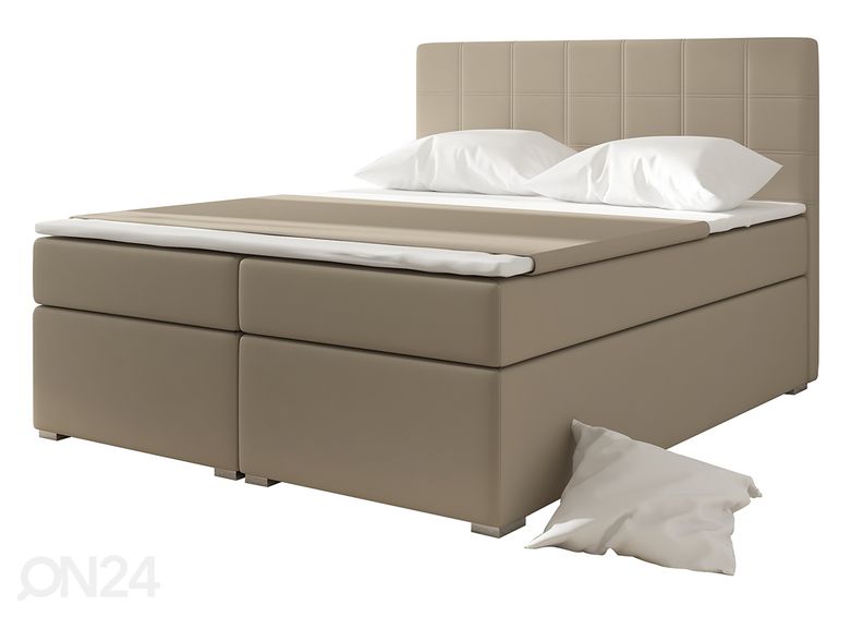 Pesukastiga kontinentaalvoodi Chester 140x200 cm suurendatud