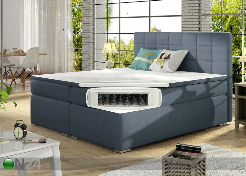 Pesukastiga kontinentaalvoodi Chester 140x200 cm suurendatud