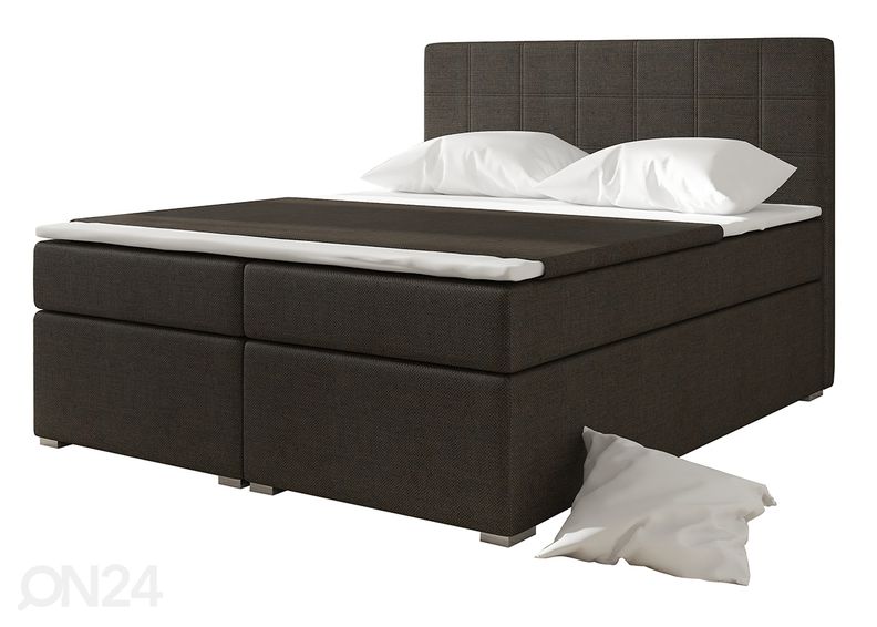 Pesukastiga kontinentaalvoodi Chester 160x200 cm suurendatud