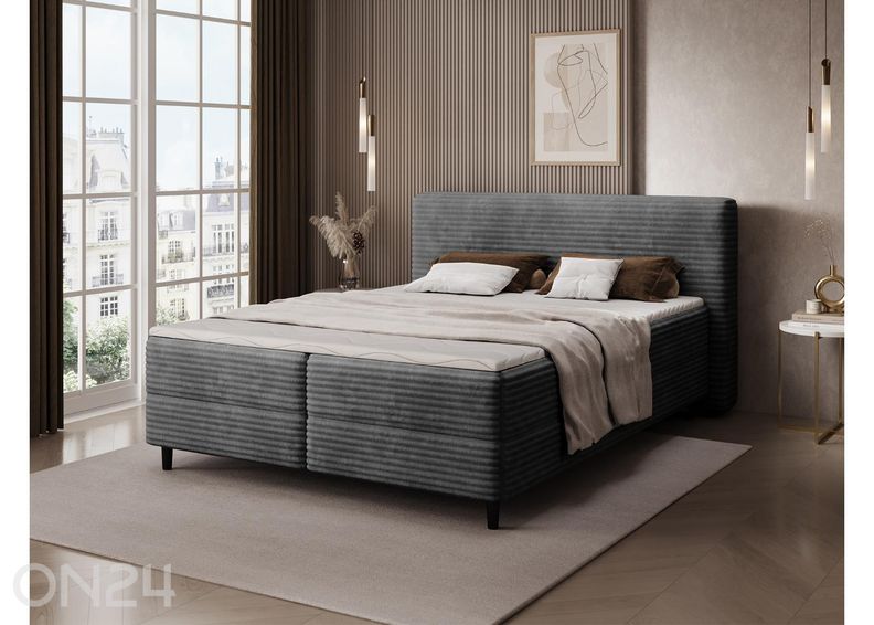 Pesukastiga kontinentaalvoodi Cortiko 140x200 cm suurendatud