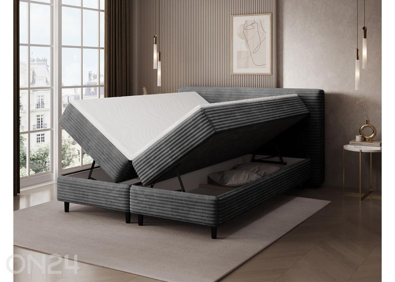 Pesukastiga kontinentaalvoodi Cortiko 140x200 cm suurendatud