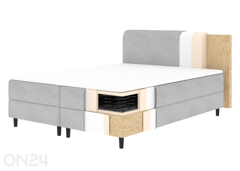 Pesukastiga kontinentaalvoodi Cortiko 160x200 cm suurendatud