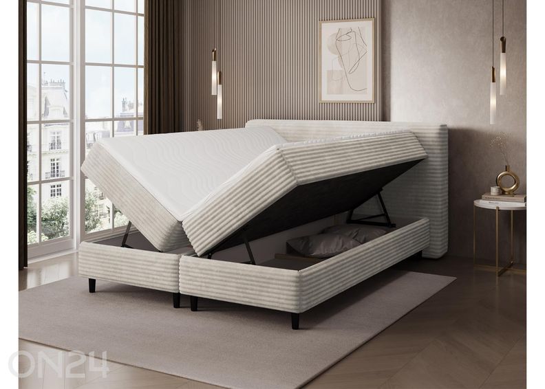 Pesukastiga kontinentaalvoodi Cortiko 160x200 cm suurendatud