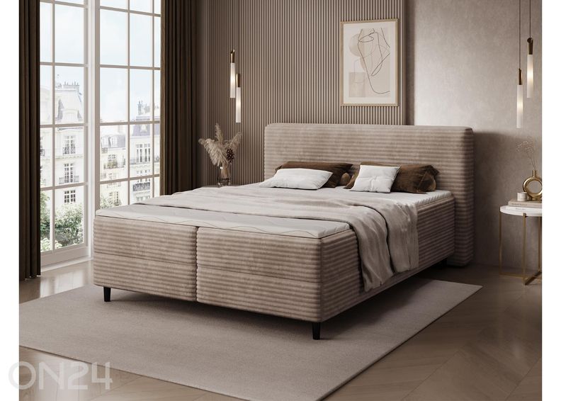 Pesukastiga kontinentaalvoodi Cortiko 160x200 cm suurendatud