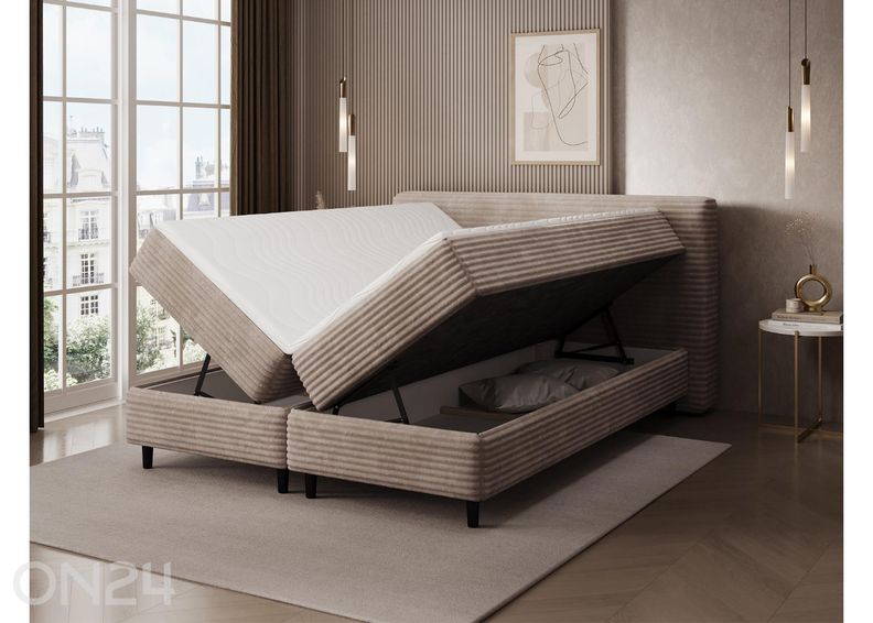 Pesukastiga kontinentaalvoodi Cortiko 160x200 cm suurendatud