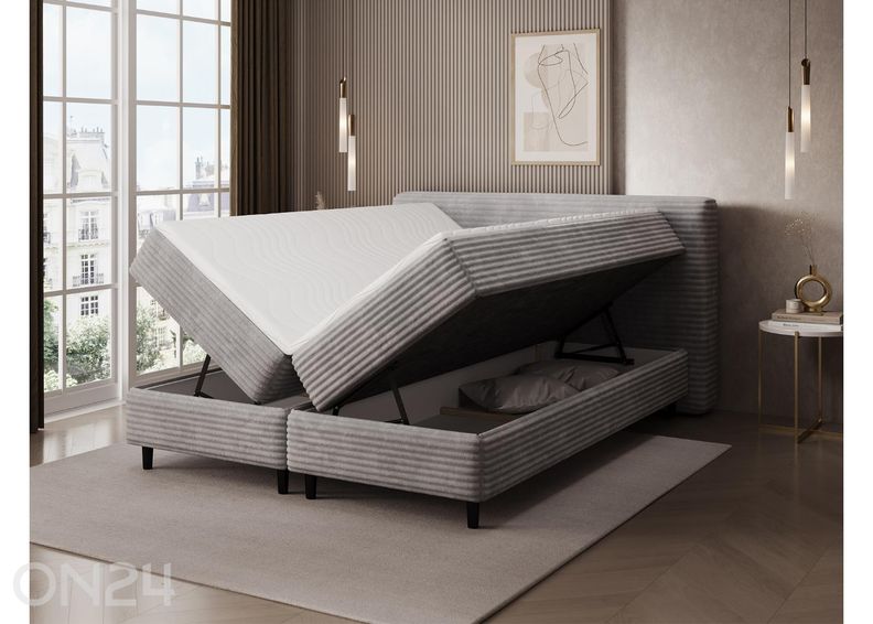 Pesukastiga kontinentaalvoodi Cortiko 180x200 cm suurendatud