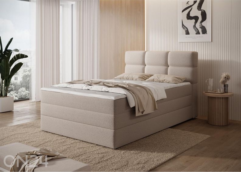 Pesukastiga kontinentaalvoodi Kasped 120x200 cm suurendatud