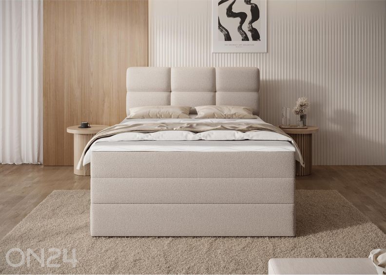 Pesukastiga kontinentaalvoodi Kasped 120x200 cm suurendatud