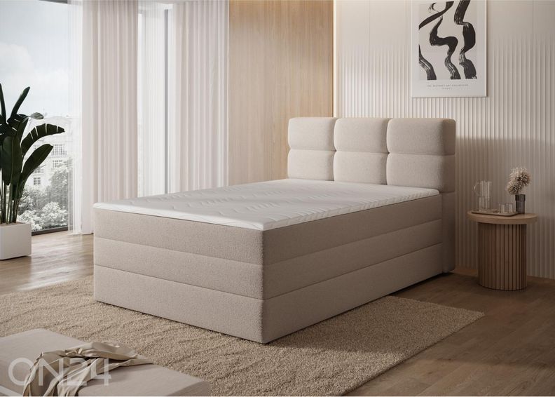 Pesukastiga kontinentaalvoodi Kasped 120x200 cm suurendatud