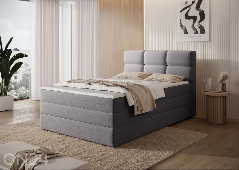 Pesukastiga kontinentaalvoodi Kasped 120x200 cm suurendatud