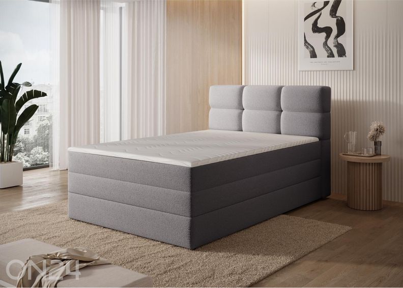 Pesukastiga kontinentaalvoodi Kasped 120x200 cm suurendatud