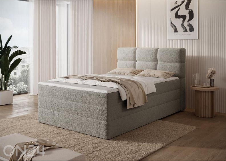 Pesukastiga kontinentaalvoodi Kasped 120x200 cm suurendatud