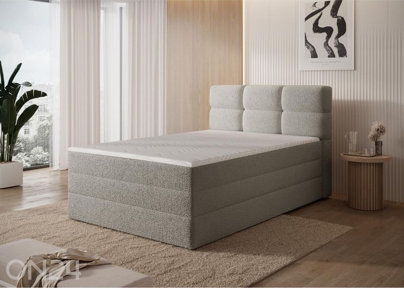 Pesukastiga kontinentaalvoodi Kasped 120x200 cm suurendatud