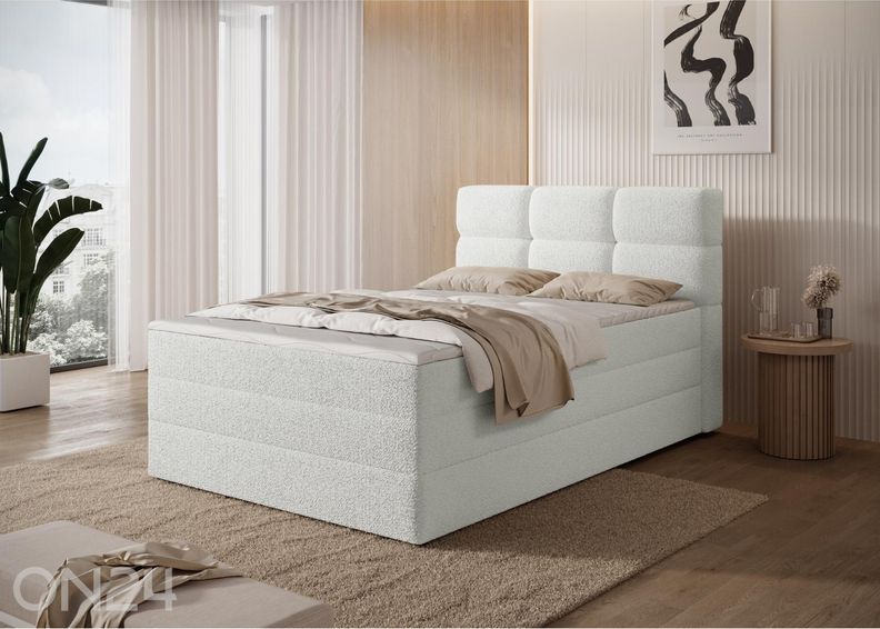 Pesukastiga kontinentaalvoodi Kasped 120x200 cm suurendatud