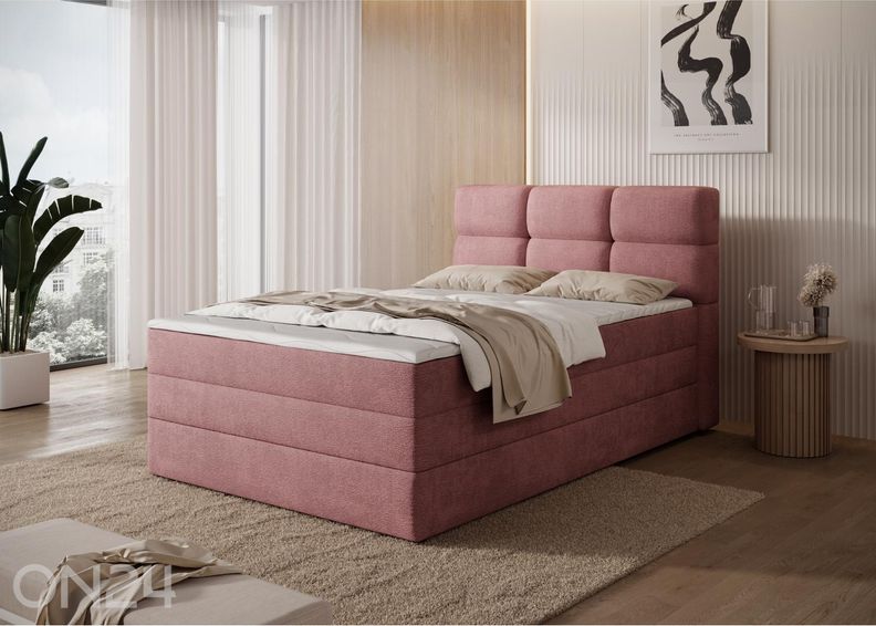 Pesukastiga kontinentaalvoodi Kasped 120x200 cm suurendatud