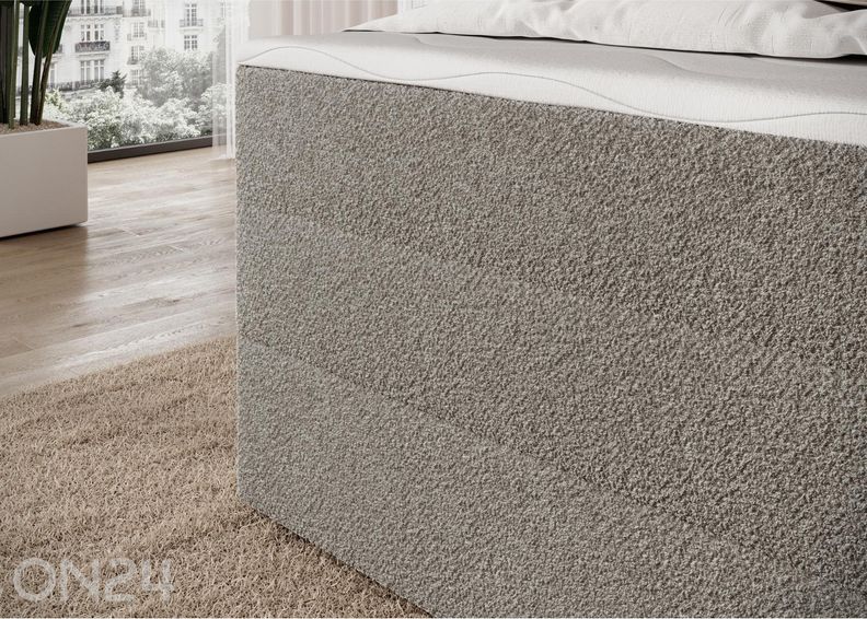 Pesukastiga kontinentaalvoodi Kasped 140x200 cm suurendatud