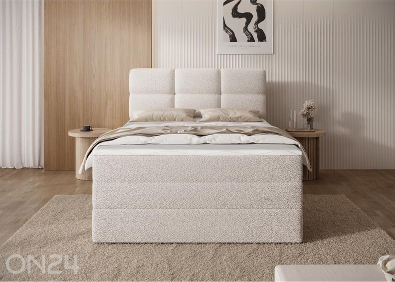 Pesukastiga kontinentaalvoodi Kasped 140x200 cm suurendatud