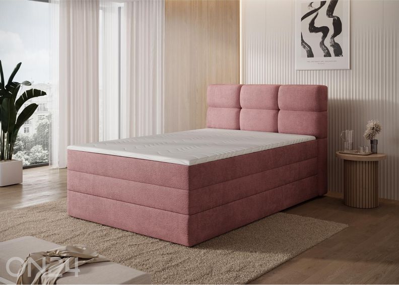 Pesukastiga kontinentaalvoodi Kasped 140x200 cm suurendatud