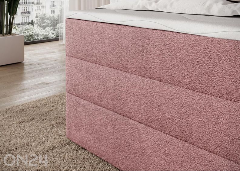 Pesukastiga kontinentaalvoodi Kasped 140x200 cm suurendatud