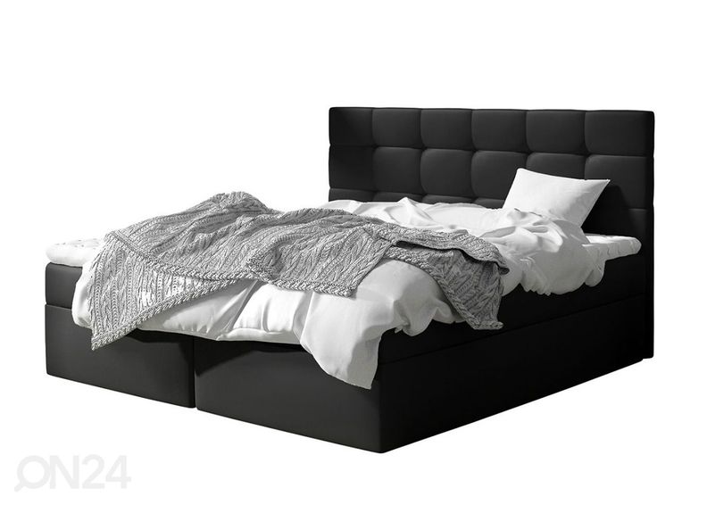 Pesukastiga kontinentaalvoodi Luanda 160x200 cm suurendatud