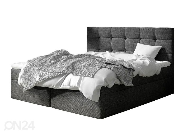 Pesukastiga kontinentaalvoodi Luanda 160x200 cm suurendatud