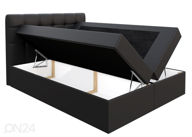 Pesukastiga kontinentaalvoodi Luanda 180x200 cm suurendatud