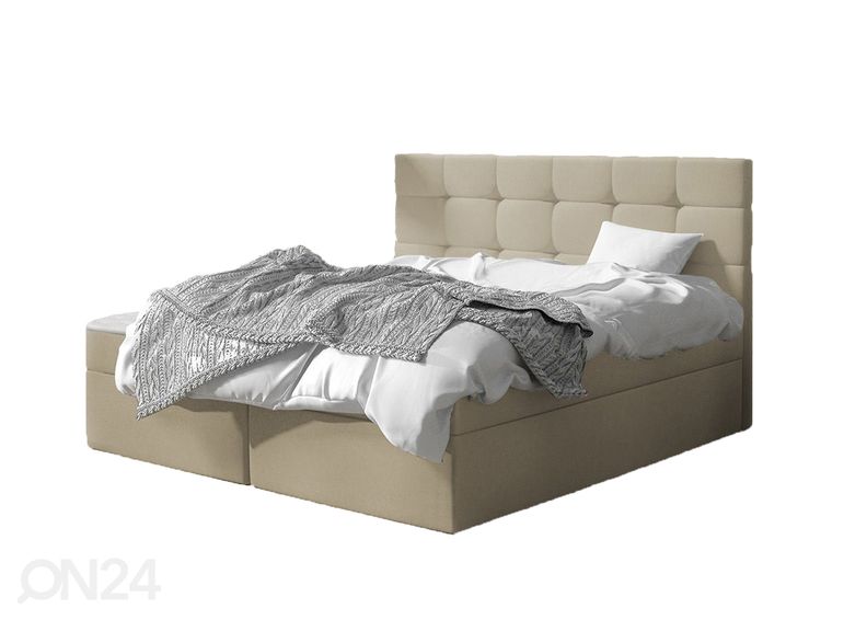 Pesukastiga kontinentaalvoodi Luanda 180x200 cm suurendatud