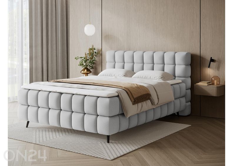 Pesukastiga kontinentaalvoodi Sabeno 140x200 cm suurendatud