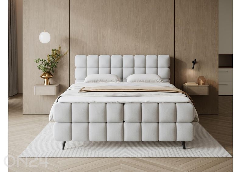 Pesukastiga kontinentaalvoodi Sabeno 140x200 cm suurendatud