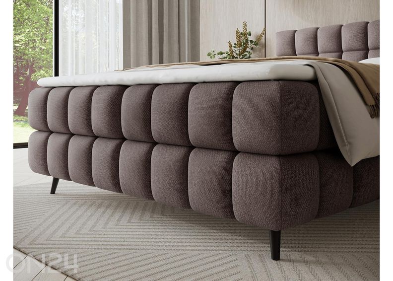 Pesukastiga kontinentaalvoodi Sabeno 140x200 cm suurendatud