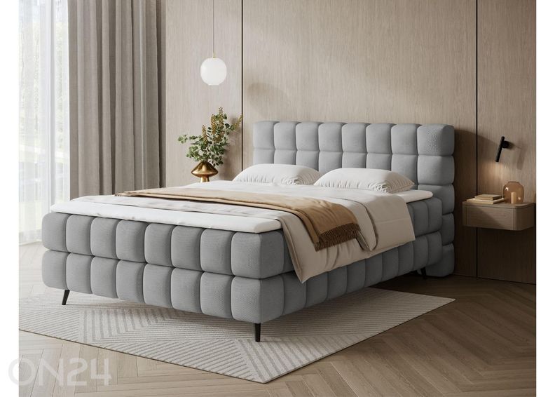 Pesukastiga kontinentaalvoodi Sabeno 160x200 cm suurendatud